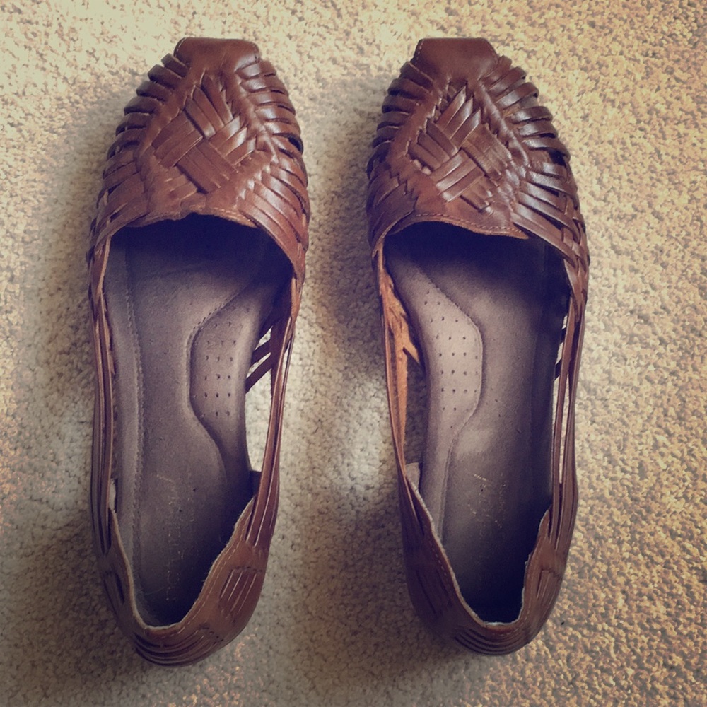 woven hippie flats